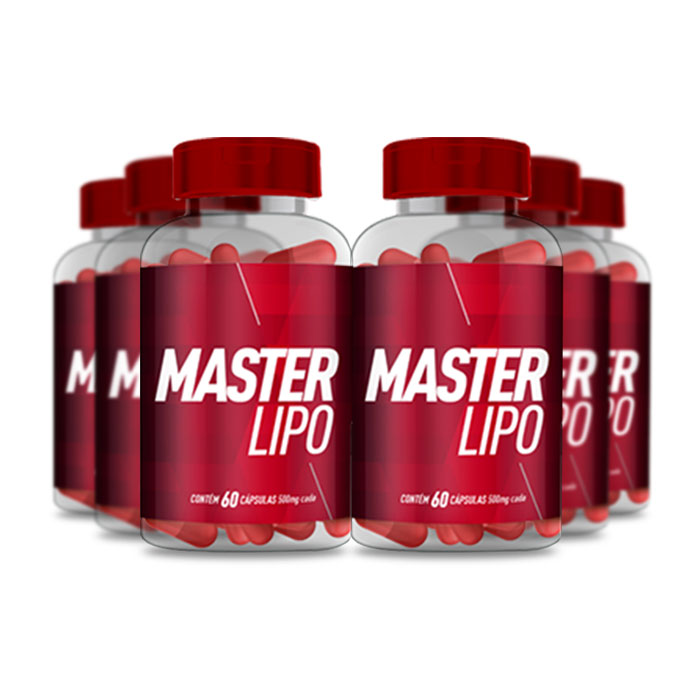 Master Lipo 60 Caps 6 Potes  - Composto Store