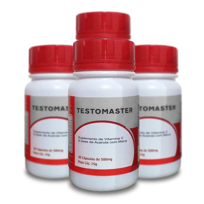 Testomaster - 30 cápsulas - Combo 4 potes  - Composto Natural