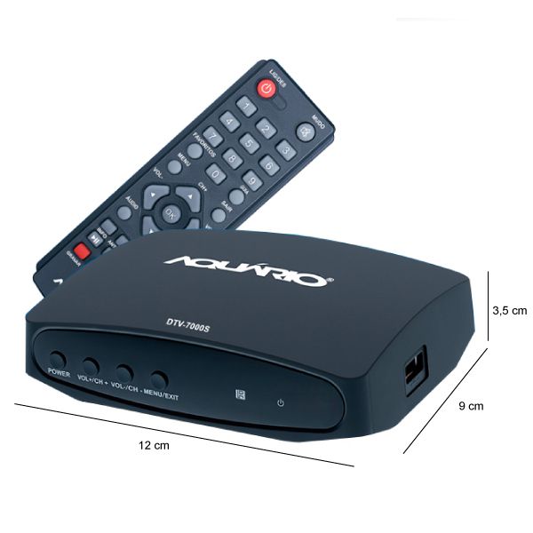 Antena Digital Amplificada 4K Externa Capte Ouro + Conversor e Gravador Digital DTV 4000
