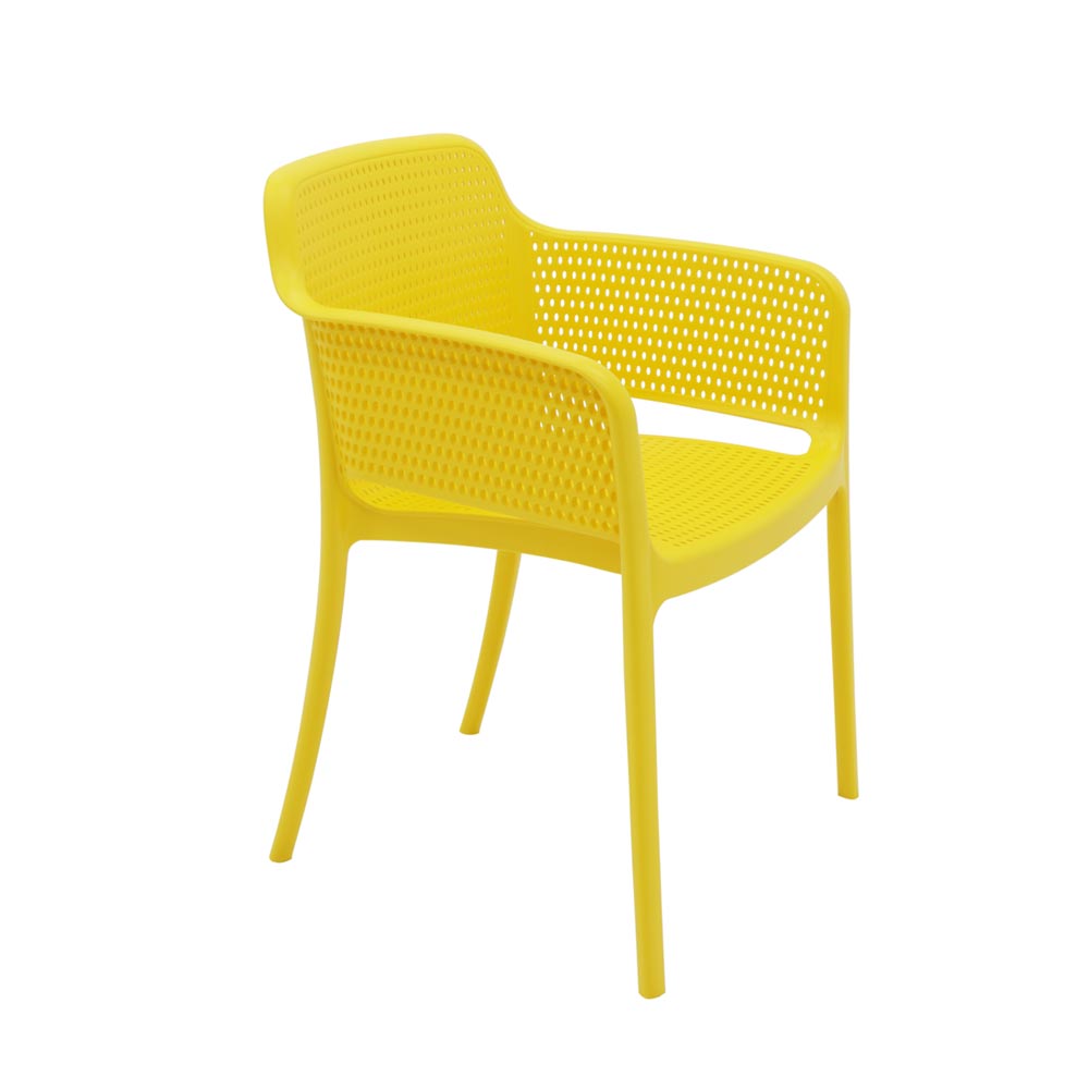 Cadeira Tramontina Gabriela em Polipropileno e Fibra de Vidro Amarela