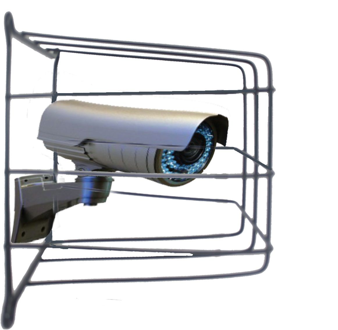 Grade de Proteção de Câmeras de Segurança Capte Protetor Preta - 5 Unidades