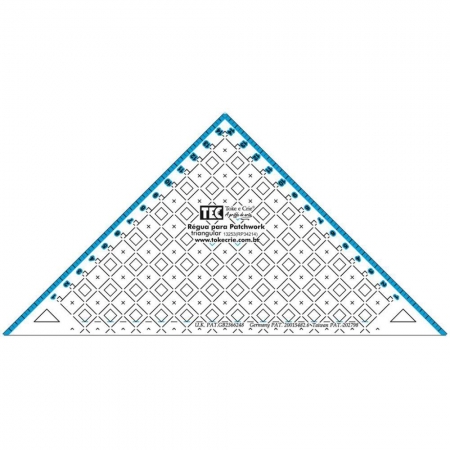 Régua para Patchwork Triangular para Quilt