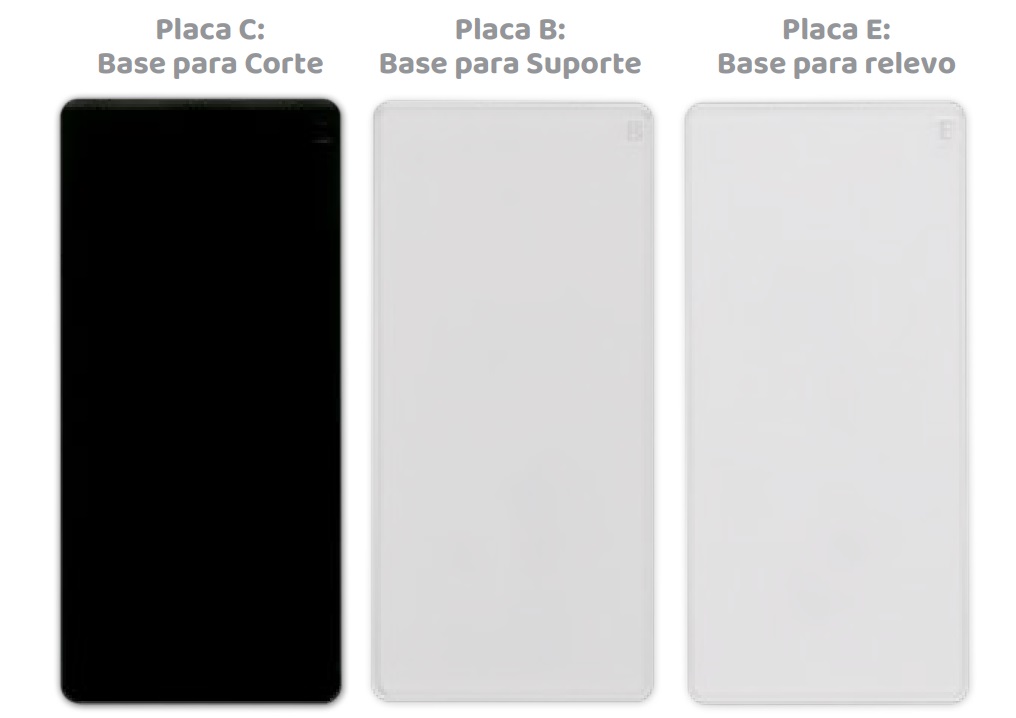 Kit de Refil para Mini Elegance -  Placas B, C e E  - Minas Midias