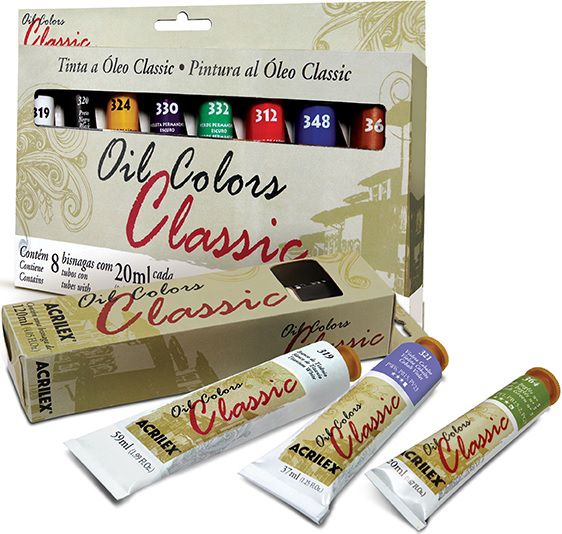 Tinta Oil Colors Classic 20ml - Acrilex  - Minas Midias