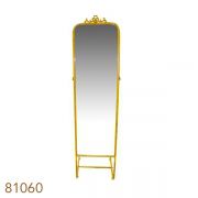 Espelho Chão Suspenso Moldura Amarelo Oldway 163x43x43cm