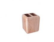 Porta Escova Cube Rose  8,5x8,5x10,5cm