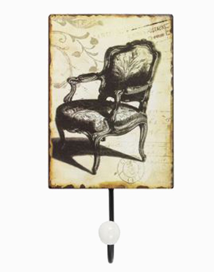 Cabideiro Metal 1 Gancho Chair 25x13x7cm  - Arrivo Mobile
