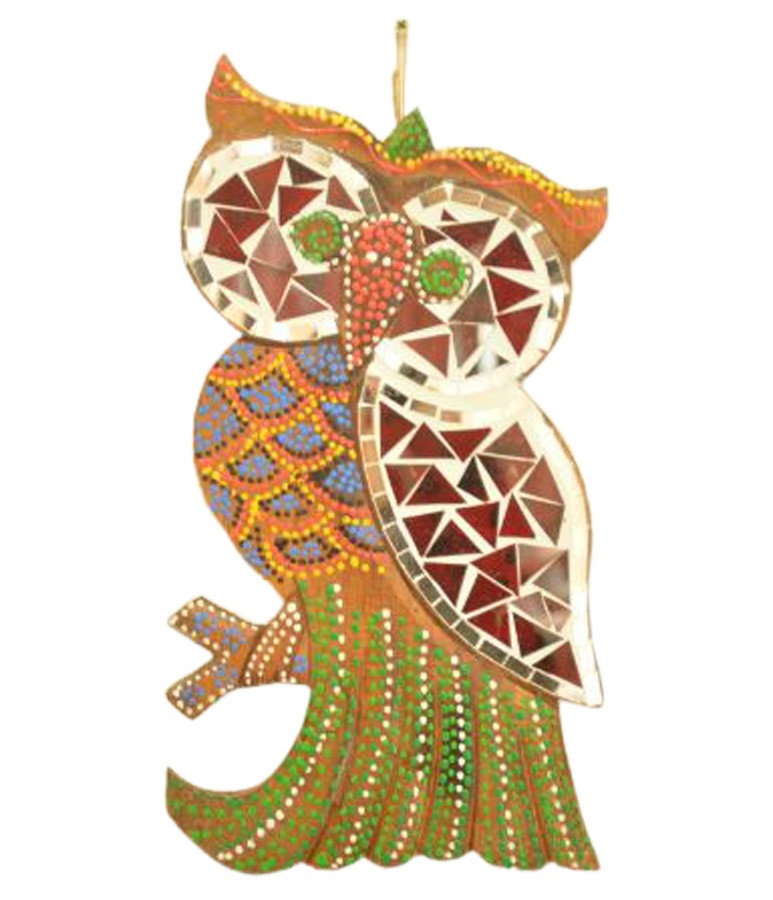 Estatua Imagem de Coruja De Parede Mod D Mosaico Mad Bali Imp  - Arrivo Mobile