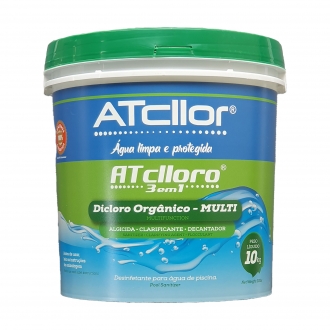 Cloro para piscina Atclloro 3×1 Atcllor 10kg