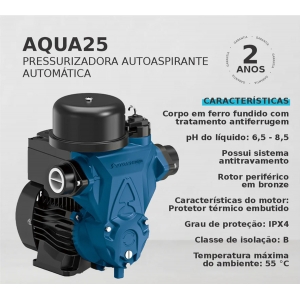 Pressurizadora Aquastrong AQUA25 1/3 HP 220V