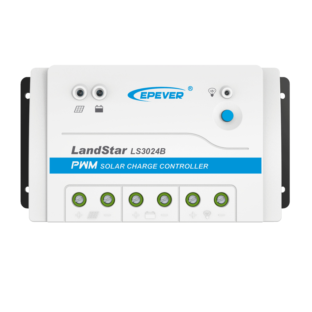 Controlador de Carga Solar PWM  Epever Landstar LS2024E 20A 12/24V