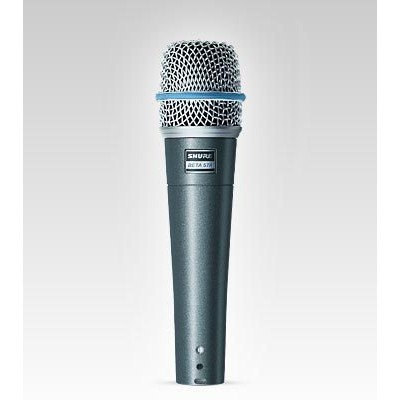 Microfone Supercardióide para Vocal e Instrumentos Acústico - Beta 57A