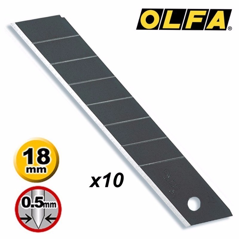 Kit de 10 Lâminas ExcelBlack LBB-10B 18mm - Olfa