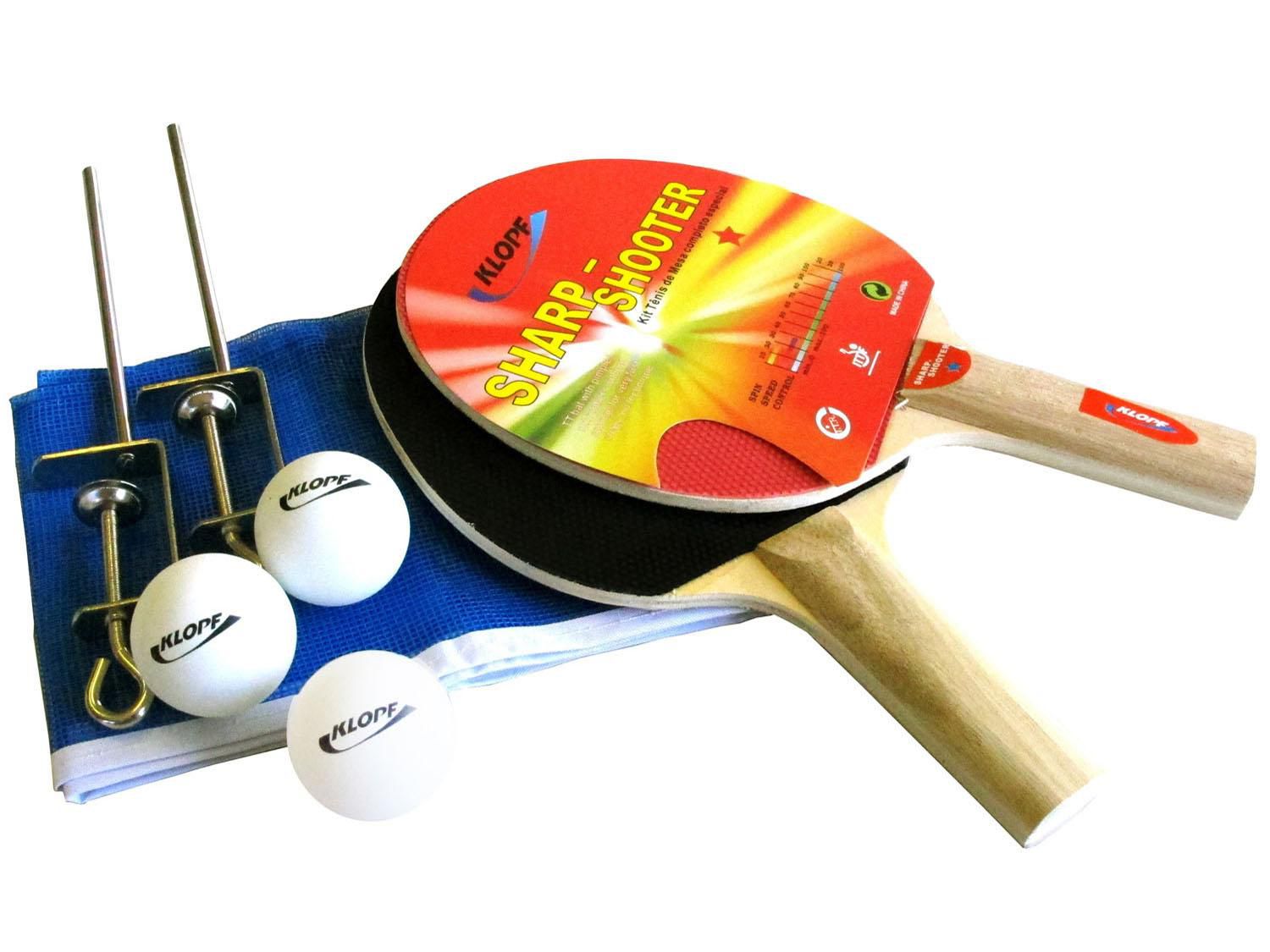 Kit p/ Tênis de Mesa / Ping Pong Klopf Completo