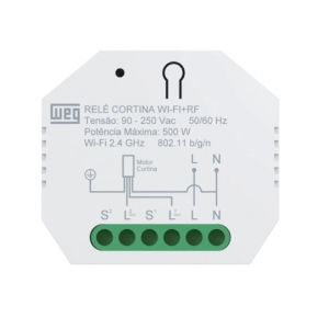 Modulo Rele Cortina Smart Wifi + Controle RF Embutir Weg - Foto 0