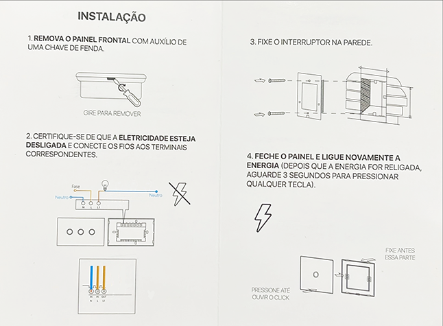 Interruptor Smart Touch Wifi Google Alexa 1 Tecla - Preto - Foto 2
