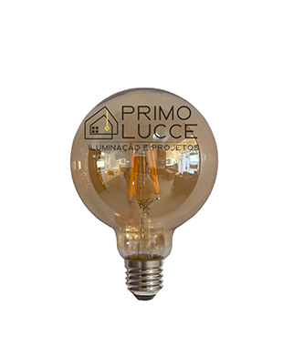 Lampada LED Filamento Vintage Retro Fume G95 E27 4w - Foto 1