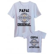 Camiseta t-shirt adulta e infantil masculina pai e filho
