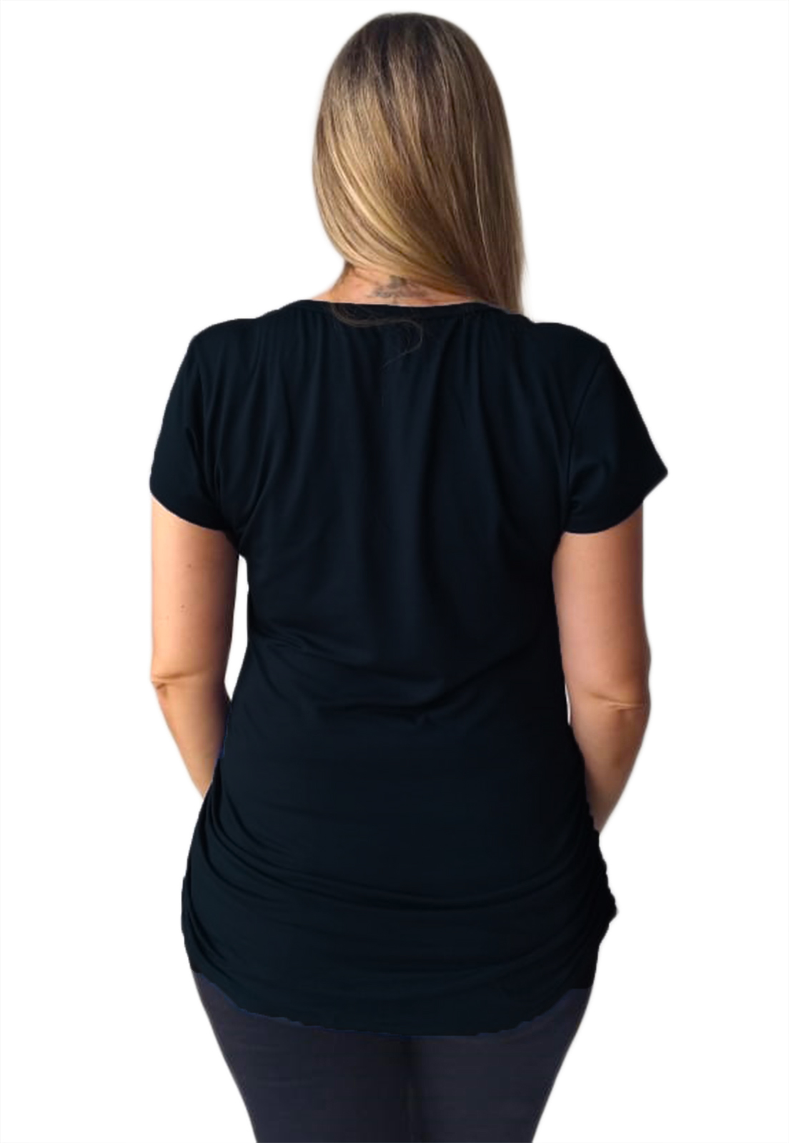 Blusa gestante com detalhe lateral roupa de grávida