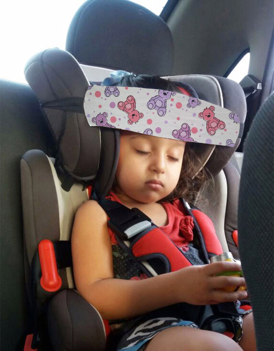 Faixa Soninho Segura Cabeça Apoio Para Criança Durante Viagem de Carro