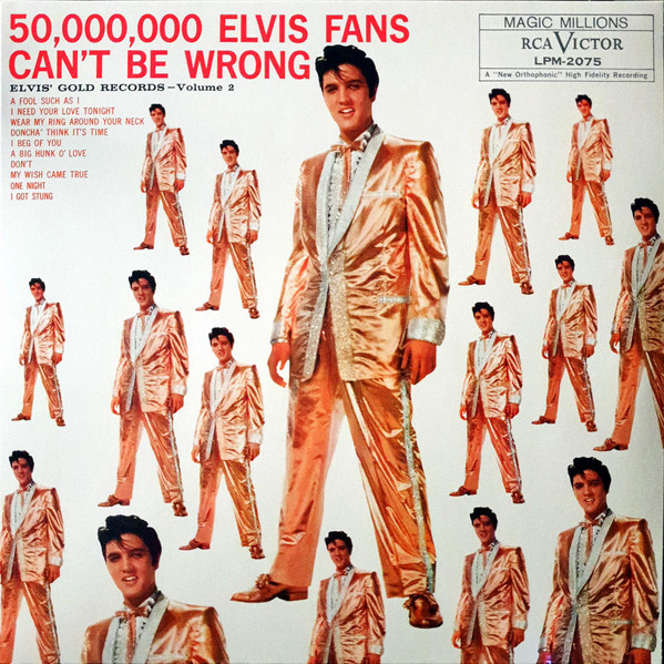Lp Vinil Elvis Presley 50,000,000 Elvis Fans Can't Be Wrong Elvis' Gold Records Volume 2