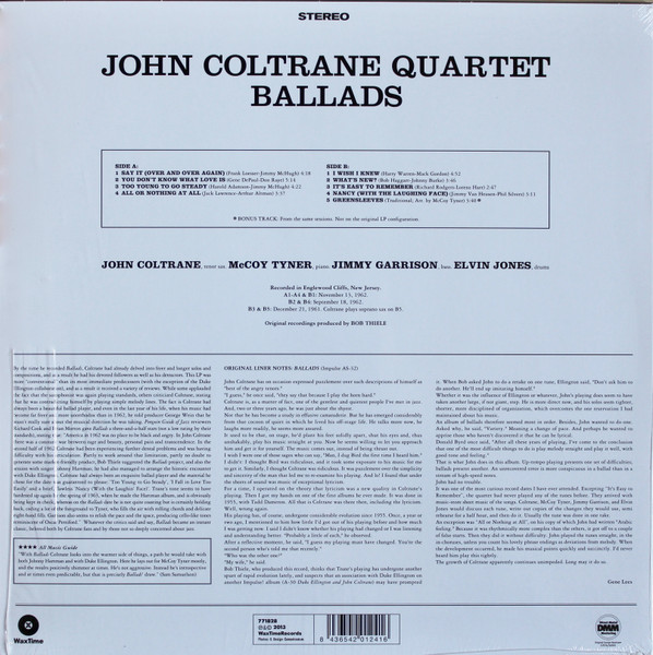 Lp Vinil John Coltrane Ballads