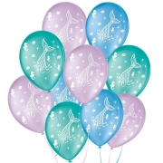 Balão de Festa Decorado Fundo do Mar - Sortido 9" 23cm - 25 Unidades