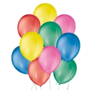 Balão de Festa Látex Liso - Cores - 7" 18cm - 50 Unidades