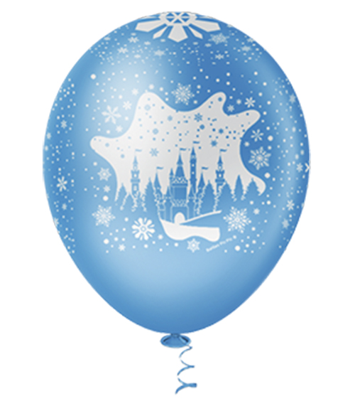 Balão de Festa Estampado Castelo de Neve - 10" 25cm - Pic Pic