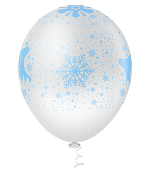 Balão de Festa Estampado Castelo de Neve - 10" 25cm - Pic Pic