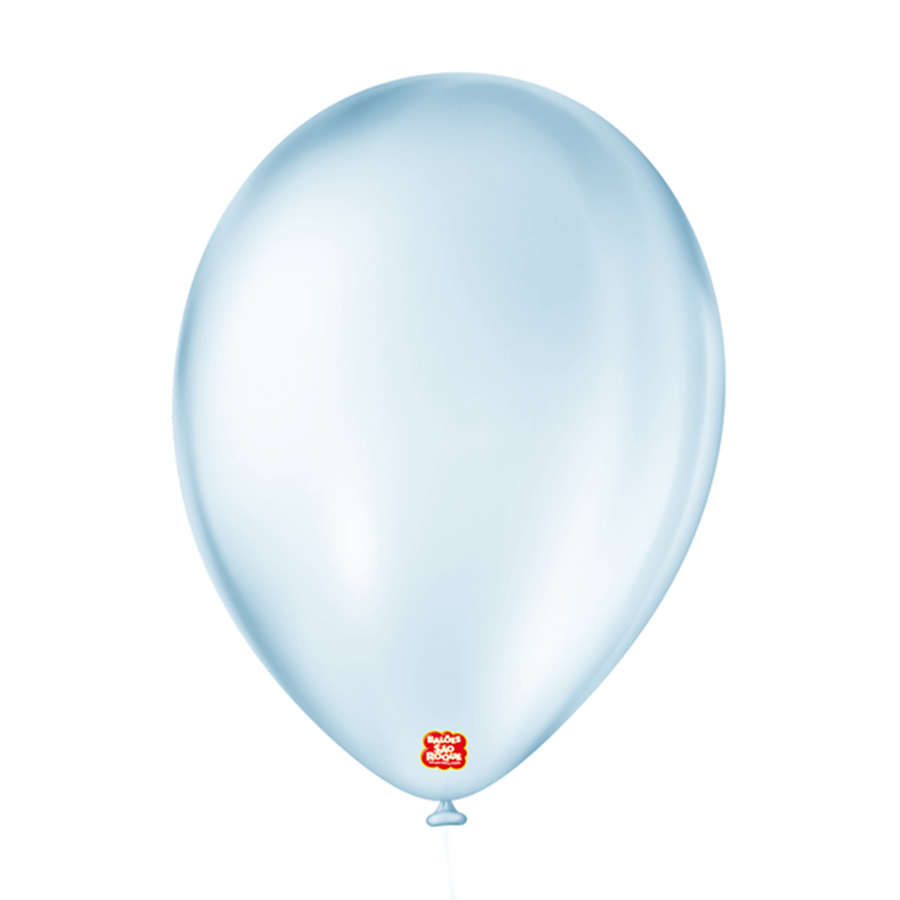 Balão de Festa Látex Cristal Baby - Cores - 9" 23cm - 25 Unidades