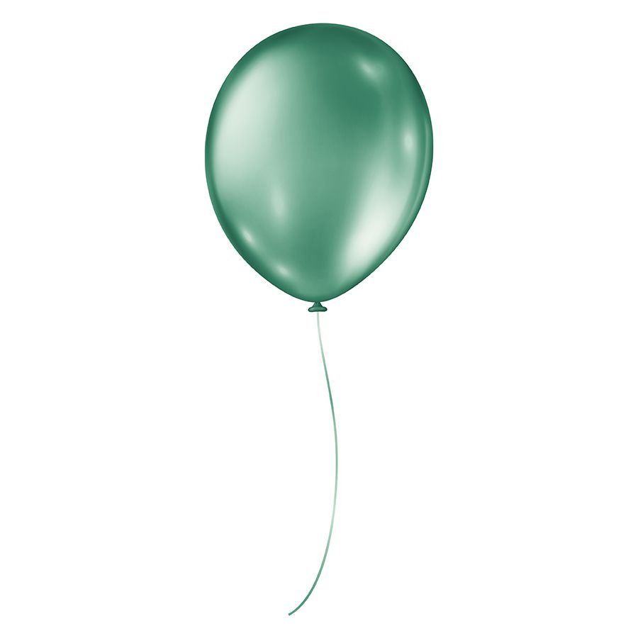 Balão de Festa Metálico - Cores - 9" 23cm - 25 Unidades
