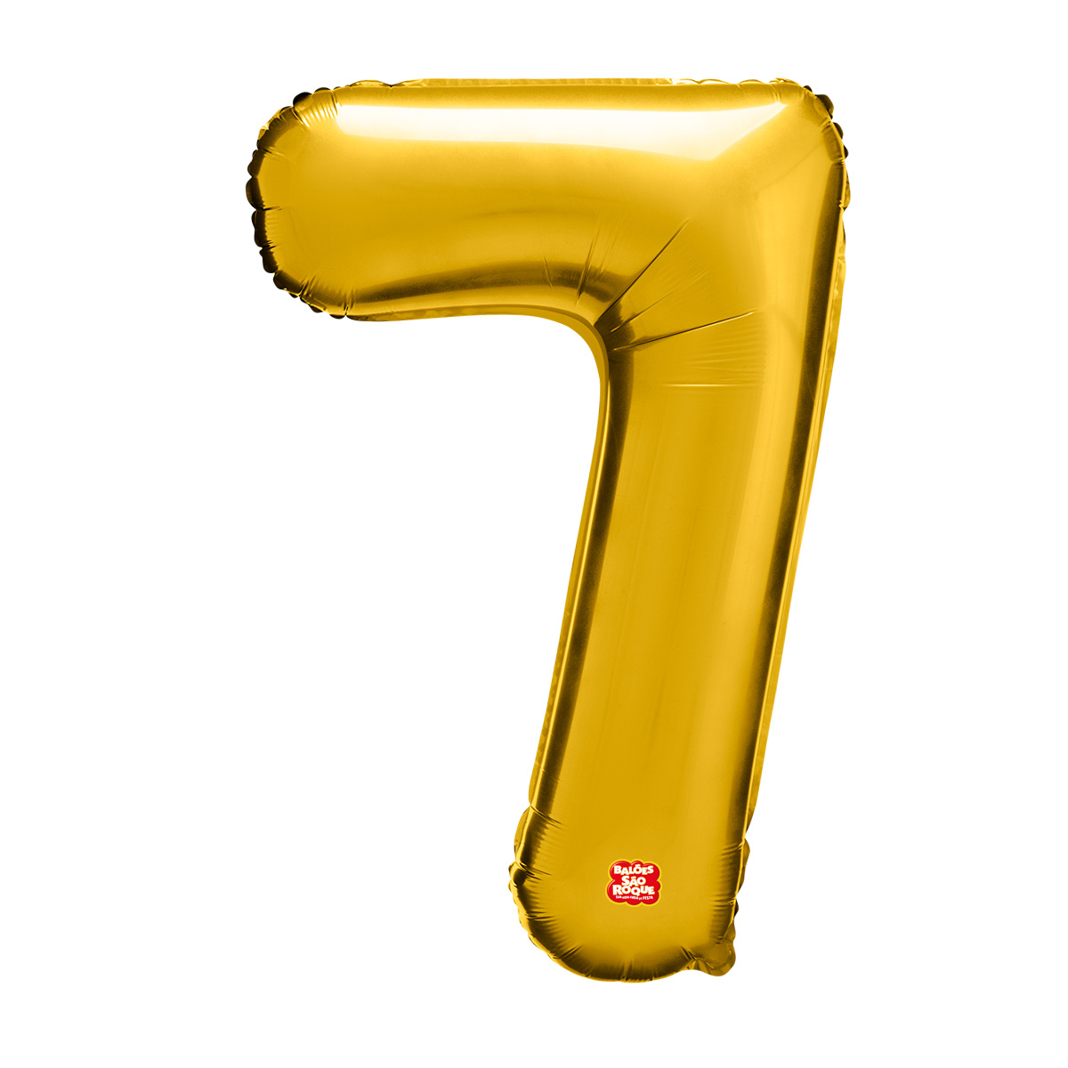 Balão Metalizado Números 16" 40cm - Dourado - 01 unidade