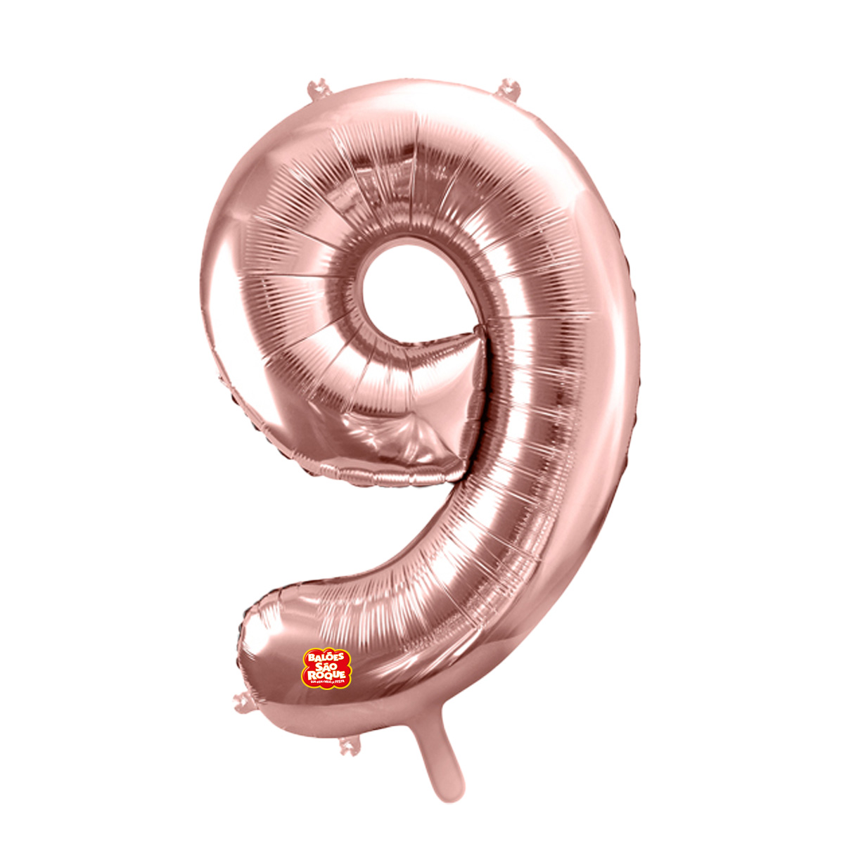 Balão Metalizado Números 28" 70cm - Rose Gold - 01 unidade