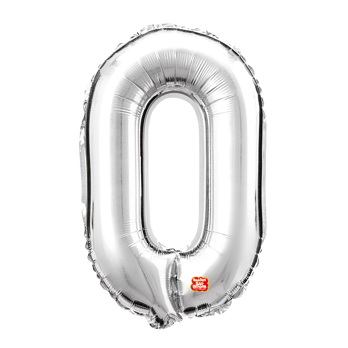 Balão Metalizado Números 39" 100cm - Prateado - 01 unidade