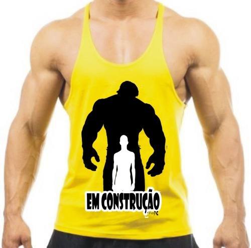 Kit 7 Camiseta Regata Masculina Cavadas Fitness Academia