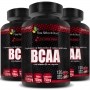 BCAA + Vitamina B6 500mg - BCAA 3000 - 3 Potes (360 cáps)