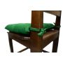 Assento para cadeira Tecido Oxford 40x40cm Futon CouroeCor Verde Bandeira