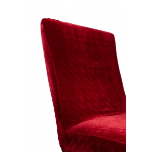 Capa De Veludo Para Cadeira Vermelho