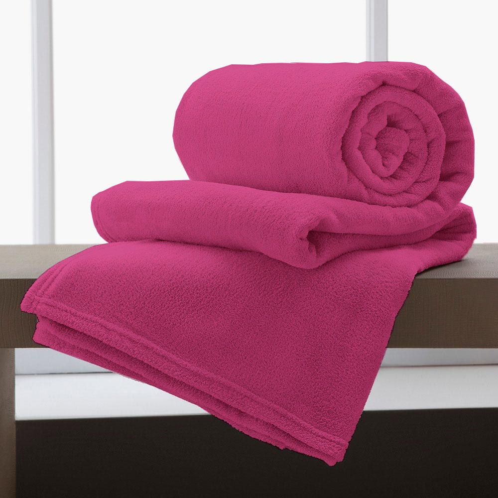 Cobertor Manta De Microfibra King 2,20x2,40M Corttex Pink