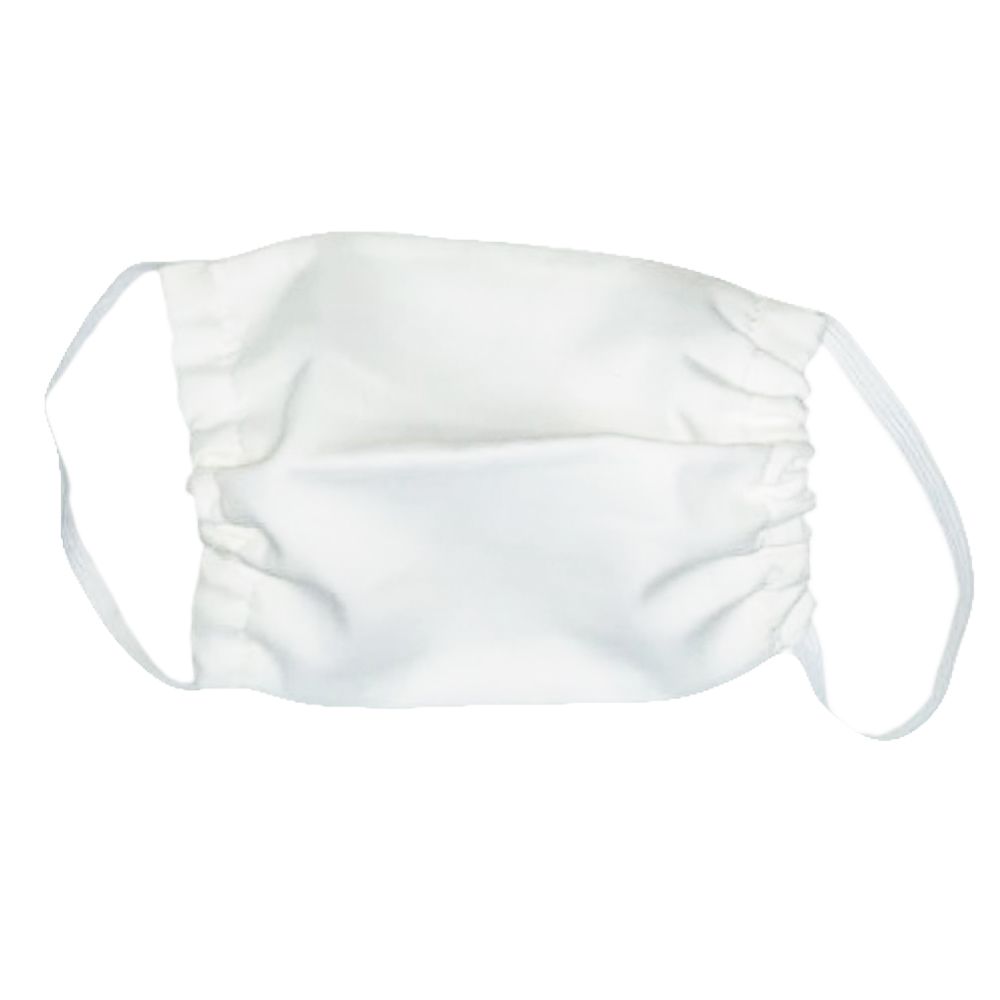 Mascara p/ proteção 100% algodão Branca Tam. Unico 6 Peças