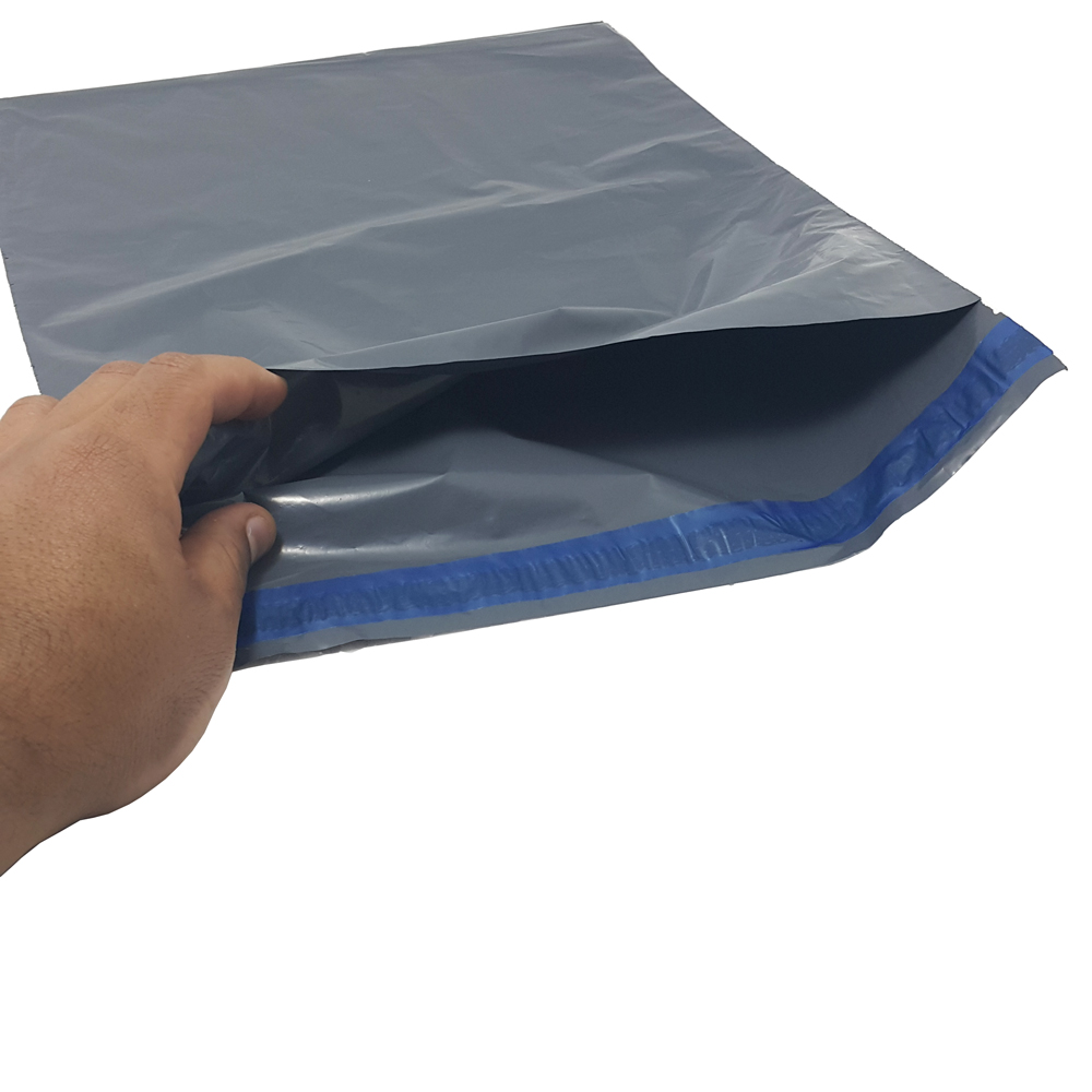 Envelope Plástico  Cinza De Segurança Com Lacre Inviolável Tipo Sedex 32 x 40  32x40