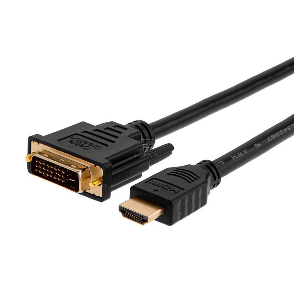 Cabo Conversor HDMI para DVI D Dual Link 24+1 Macho x Macho 2 Metros 018-8702 Chip Sce
