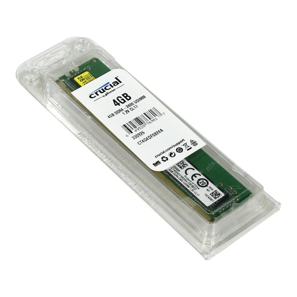 Kit Desempenho Placa Mãe ASUS 1151 DDR4 Para Intel + Memória 4GB 2400Mhz Crucial
