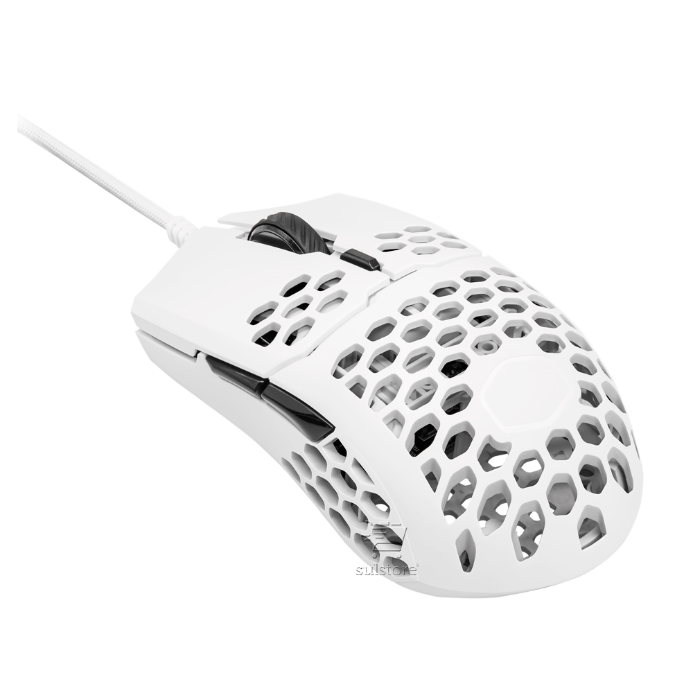 Mouse Gamer MM710 Cooler Master Branco Matte Finish USB 16000 DPI Super Leve