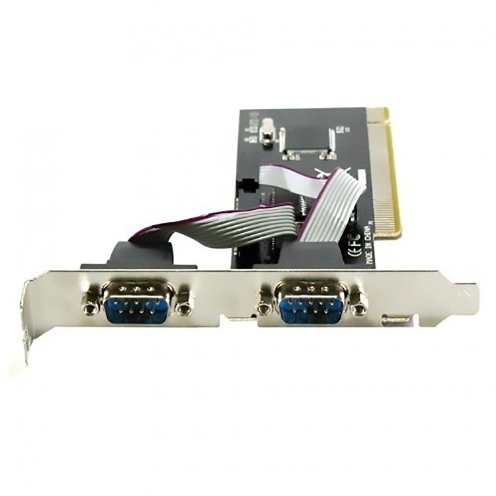 Placa PCI com 2 Portas Seriais RS232 Feasso JPSS-01 Com Perfil Baixo Slim