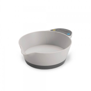 Balança Digital para Cozinha com Recipiente Branco e Cinza 5kg - Brinox