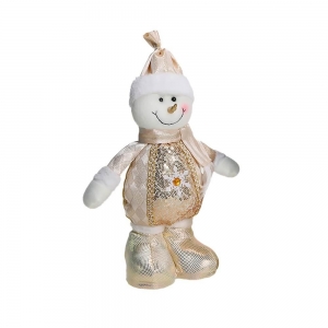Boneco de Neve Natal Dourado 31cm - Casambiente