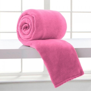 Cobertor Casal Manta de Microfibra 1,8x2,2m Rosa - Camesa