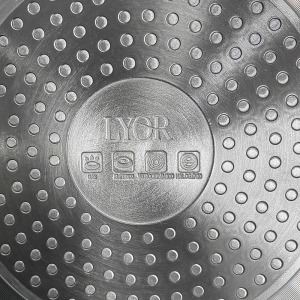 Frigideira de Indução Revestimento Antiaderente Cerâmica 20cm Cinza - Lyor
